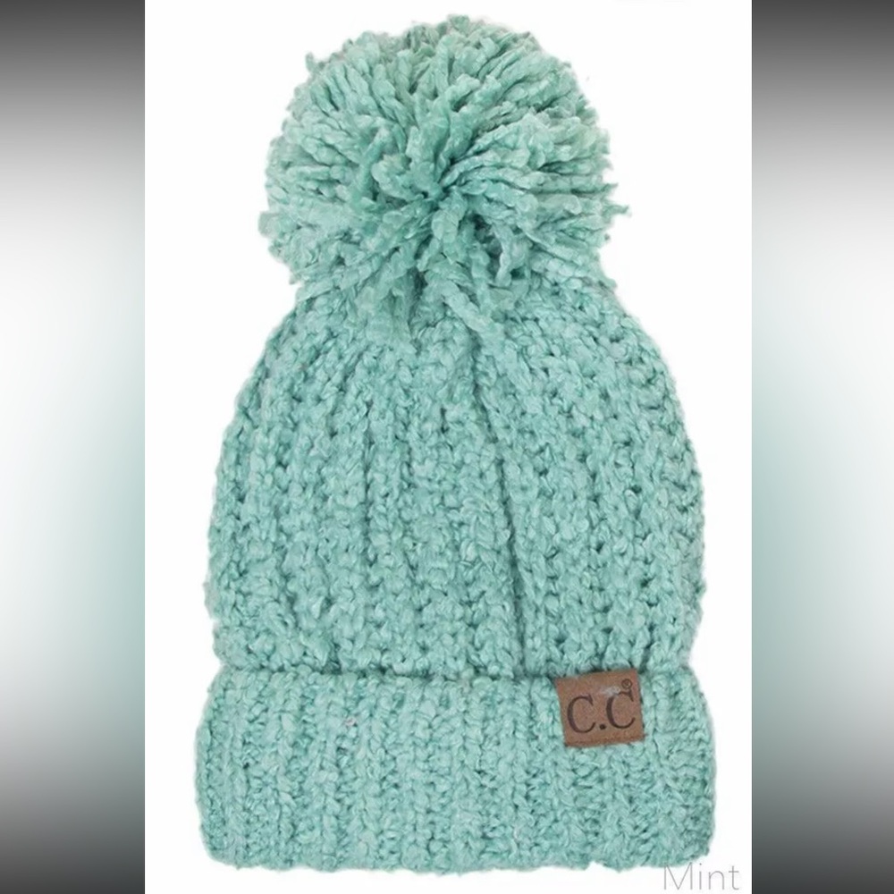 Fuzzy crochet hat